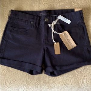 Madewell Black denim shorts